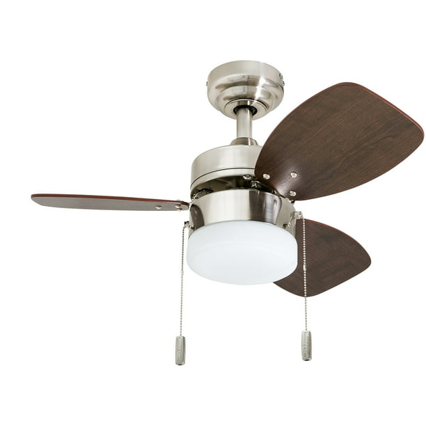 3 Blade Led Ceiling Fan With Light, Mini Ceiling Fans For Bathrooms