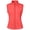 Orange Red, variant on Women Full Zip Stand Collar Windproof Athletic Vest Sleeveless Running Golf Jacket with Storage Pocket Orange Red XL