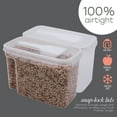 thumbnail image 3 of Kitchen Details Medium 5 L Plastic Airtight Cereal Container with Scooper, 3 of 10