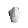 thumbnail image 4 of 24 HOUR COMFORT Justine Women's Wide Width Professional Sleek Shoe WHITE 5, 4 of 6