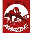 thumbnail image 2 of Boy's Marvel My Dad is Amazing Cartoon Spider-Man  Graphic Tee Red Medium, 2 of 4
