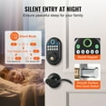 thumbnail image 6 of KFFKFF Fingerprint Door Lock with Lever Handles, Biometric/Keypad Code/Key Access, Temporary and Concealed Password Options, Continuous Unlock Mode, Aluminum Alloy, Electronic Keypad Deadbolt, 6 of 9
