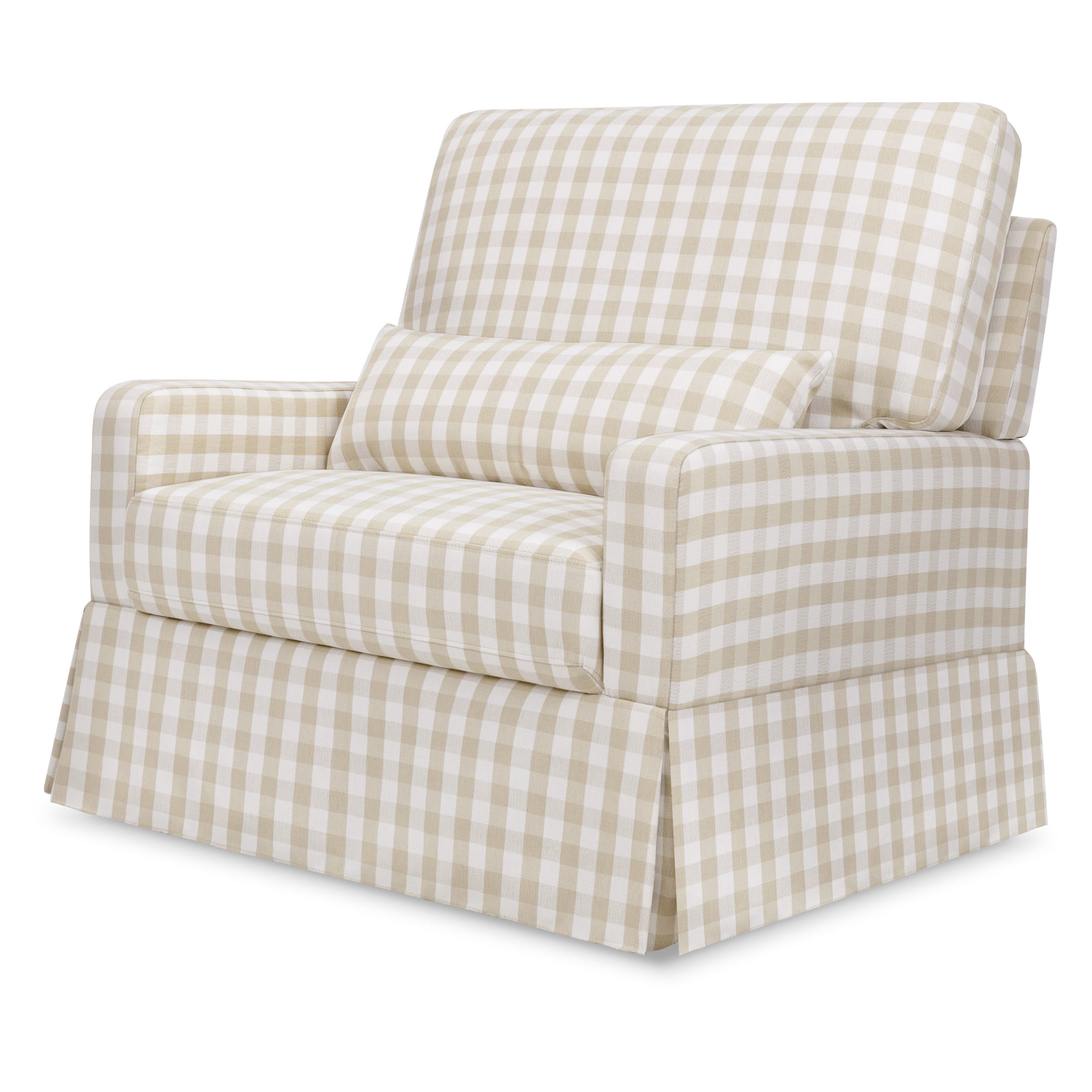 Namesake Crawford Chair and a Half Pillowback Swivel Glider