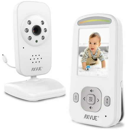 Video Baby Monitor with Night Vision Camera and Slim-Designed Screen by Axvue, Model
