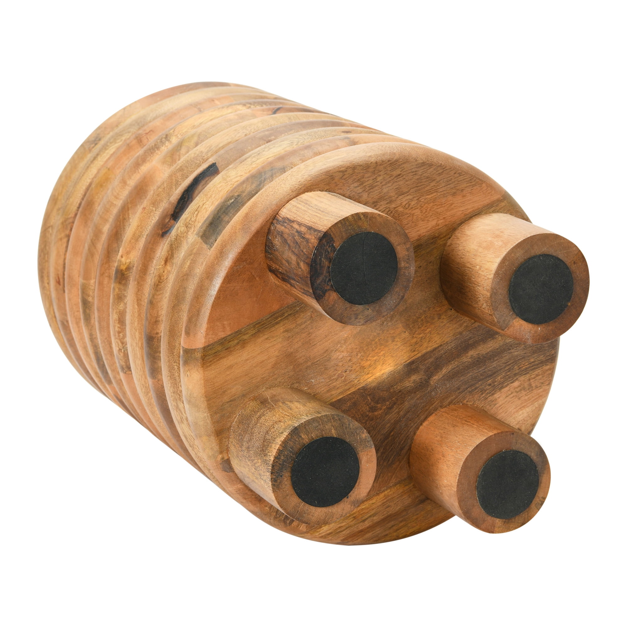 Creative Co-Op Dossier Vintage Solid Wood End Table or Stool, Natural Finish