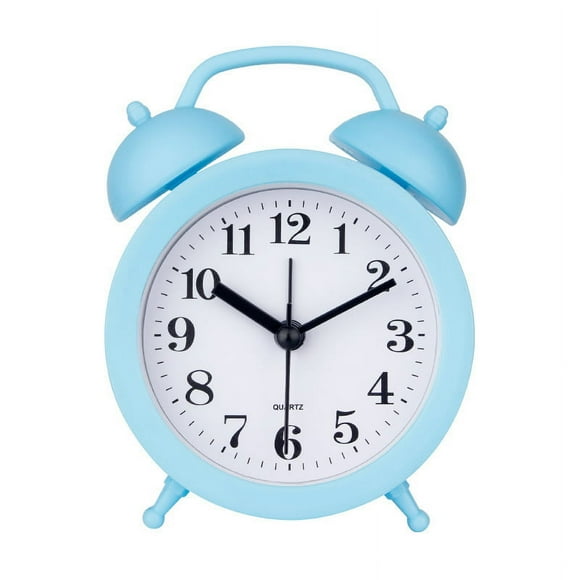 Mini Réveil Analogique Rétro Vintage Mignon pour Enfants, Sans Répétition, à Piles, Sonnette Forte pour Gros Dormeurs