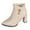 Beige, variant on RUIYANQI Women's Suede Wedge Flats - Comfortable Casual Slip On Shoes, Trendy Low Heel Pumps, Versatile Office Work Footwear, Classic Round Toe Design
