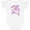 AA-White, variant on Dolphin-itely in Love Cute Pink Dolphin Boys or Girls Baby Bodysuit
