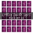 thumbnail image 5 of Koyal Wholesale Violet Cobalt Wedding Signs Bundle Set for Ceremony, Reception Decor Signage, 8.5 x 11", 30-Pack, 5 of 5