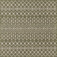 thumbnail image 1 of Unique Loom Outdoor Trellis Geometric Rug 5' 3 x 5' 3 Square Green/Ivory, 1 of 1
