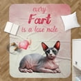 thumbnail image 4 of Every Fart is Love Note Sphynx Guilty Face Happy Valentine's Cozy Sherpa Blanket Cat Lover Kitten Owner Gifts Idea Warm Soft Throw Blanket - 01016, 4 of 5