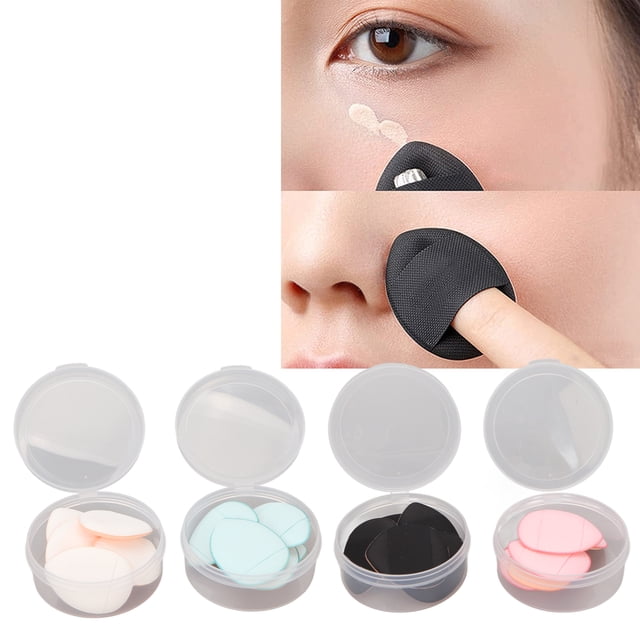Puff Cosmética, Almohadillas de Polvo de Esponja de 4 Colores 20pcs para los ojos