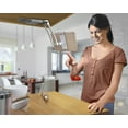 thumbnail image 2 of 2 in 1 Kitchen Cabinet Tablet Holder, Wall Mount Desktop Stand for ipad 12.9 Aluminum Alloy Metal Adjustable Multiangle Foldable Universal Phone Tablet Bracket Cooking Table Counter Top (Black), 2 of 10