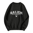 thumbnail image 5 of WEIWEN Halloween Sweatshirt for Women Funny Pumpkin Long Sleeve Fall Shirts Salem Massachusetts EST 1626 Outfits Women's Fall Fashion Clothing Black, XXL, 5 of 5