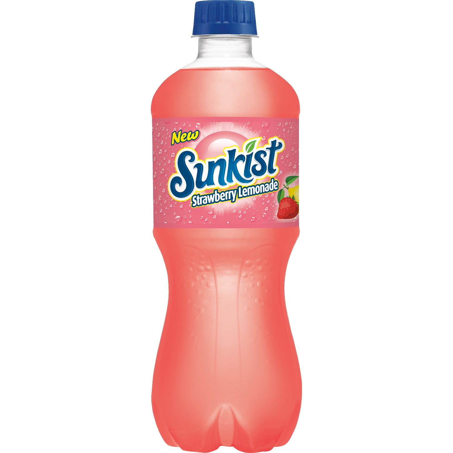 Sunkist Strawberry Lemonade Soda, 20 fl oz bottle