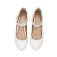 thumbnail image 4 of BURUDANI Mary Jane Shoes For Women Ladies Ballet Flats With Elastic Crossed Ankle Strap, 4 of 6