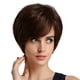 thumbnail image 1 of Pelucas rectas cortas para mujeres de cabello humano de 10 pulgadas Peluca Marron oscuro Sunnimix Peluca natural de cabello humano para mujer, 1 of 8