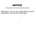 thumbnail image 2 of Transit Auto Front Rear Hub Bearings Assembly Coated Disc Brake Rotors and Ceramic Pads Kit (10Pc) for Car Mazda 3 2.0L with 4-Wheel ABS - Left Right Side (Driver Passenger) KBB-120637, 2 of 11