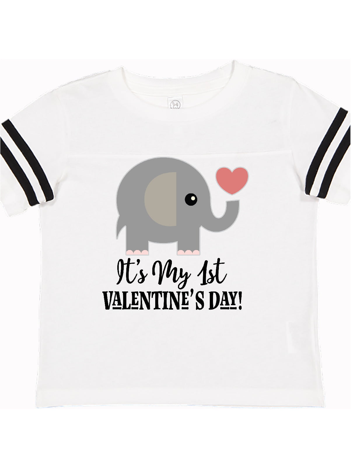 INKtastic - 1st Valentines Day Baby Elephant Toddler T ...