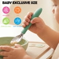 thumbnail image 3 of Tcwhniev 6 Pieces Kids Silverware, Stainless Steel Toddler Utensils with Silicone Handle, Kids Spoons and Forks, Safe Childrens Cutlery, Dishwasher Safe, 3 of 7