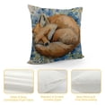 thumbnail image 4 of Awypu  Watercolor Sleeping Fox Throw Pillow Cover Cushion Case for Home Decor Sofa Couch Farmhouse Decorations 20x20in, 4 of 5