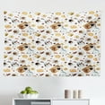 thumbnail image 1 of Modern Tapestry, Coffee Time Vintage Espresso Machine Cupcakes Beans Design, Fabric Wall Hanging Decor for Bedroom Living Room Dorm, 2 Sizes, Pale Pink Beige, by Ambesonne, 1 of 1