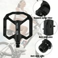 thumbnail image 4 of Motoforti 1Pair Mountain Bike Pedals Non-Slip Bike Pedals Platform Bicycle Flat Pedals 9/16" Black, 4 of 7