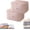 Pink, variant on 2 count Ultra Space Saving Self Compression Organizer, And -Proof Compression Storage Bag For / Comforters, Pillows, Bedding/Quilt, Blanket, Duvet (White, Large)