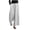 White, variant on Staron Summer Pants for Women Bohemian Casual Wide Leg Linen Cotton High Waist Elastic Drawstring Striped Trousers with Pockets, Pink L