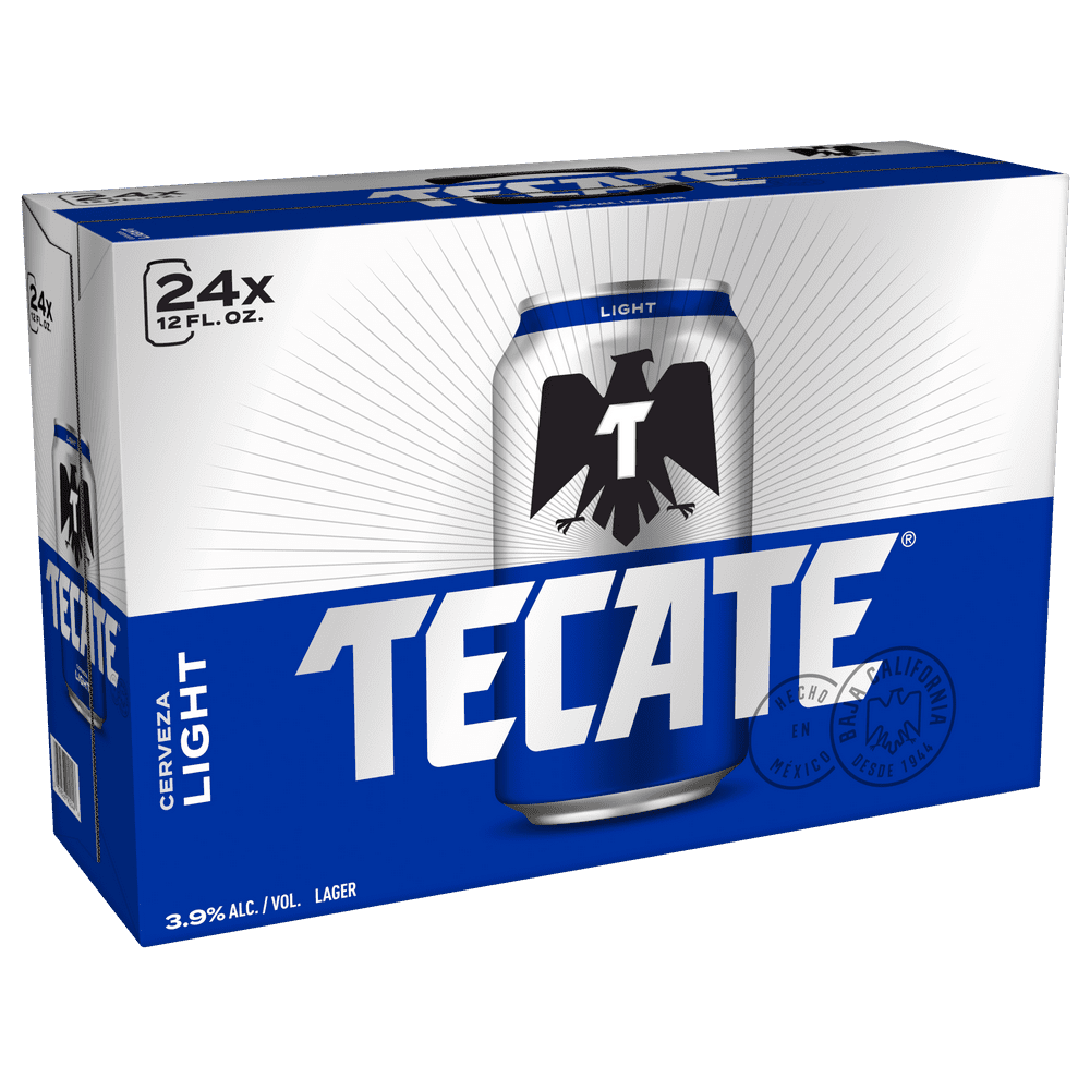 Tecate Light Beer, 24 pack, 12 fl oz