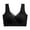Black, variant on Bras for Women's Fixed Cup Ice Silk Back Gathered Without Steel Ring Comfortable And Sexy Bra For Sports Sleep on Clearance Black XL