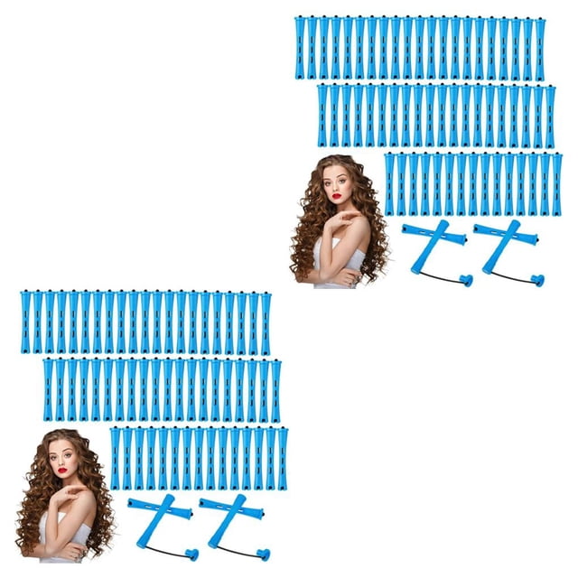 relayinert 60 Pcs Fer à Friser pour Femmes Rouleaux avec Couvercle Outil de Coiffure Portable Professionnel Salon Type 0 2Ensemble