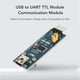 thumbnail image 3 of Módulo USB A UART TTL, Transmisión Estable PL2303GS Chip USB UART TTL Módulo USB Mini AB Para La Industria, 3 of 8