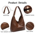 thumbnail image 4 of FALAN MULE Hobo Bags for Women Soft Leather Crossbody Purse and Handbags Ladies Top Handle Satchel Shoulder Bags, 4 of 7