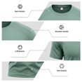 thumbnail image 6 of Quick Dry Mens Workout Shirts Short Sleeve Athletic Gym Tee Breathable Exercise Training Running Sports Active Fitness Top Light Green 2XL, 6 of 7