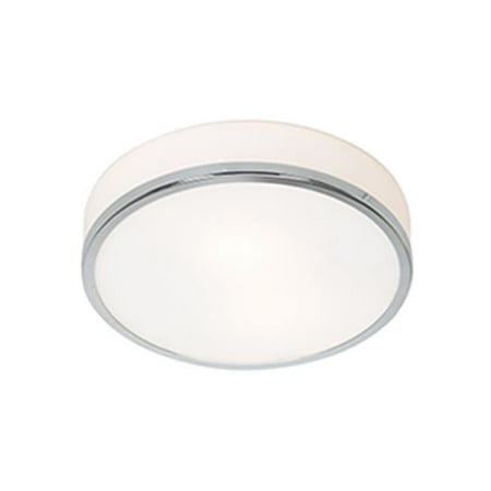 Brushed Steel Ceiling Flush - Access Lighting 20670-BS-OPL Aero 1 Light 10 in. Brushed Steel Flush Mount Ceiling Light