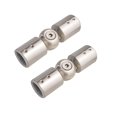 thumbnail image 2 of CHOK 2 Pcs Connecteur de Tige Douche Salle de Bain Robuste Porte en Verre de Salle de Bain Réglable 19 mm Brossé, 2 of 9