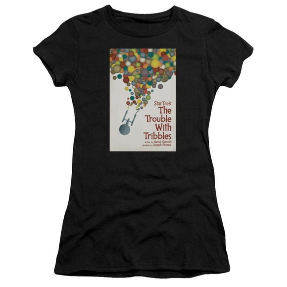 Star Trek Tos Episode 44 Junior Women's Sheer T-Shirt Black