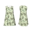 thumbnail image 3 of Bixox Green Snake Print Women's Sleeveless A-Line Dress with Pockets, Casual Knee-Length Tank Dress for Summer-XX-Large, 3 of 7