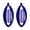 Blue, variant on Set of Two Navy 3.5 inch Mini Banana Clip Hair Clincher for Adult Females