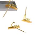 thumbnail image 2 of EeaseCA Wedding Signing Pen with Plated Metal Love Holder Party Pen Set (Golden), 2 of 4