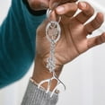 thumbnail image 4 of Raindrops Holiday Themed Antler Key Chain Silver 1Pack Decorative Accessory, 4 of 6
