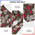 thumbnail image 4 of Wobogo Sugar Skull Rose Long Pajama Pants Bottoms Soft Sleepwear with Pockets, 4 of 9