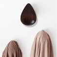 thumbnail image 5 of Gancho de madera maciza Gancho de pared creativo con forma de gota de agua Gancho de madera para ropa de pared Gancho para abrigo de dormitorio Sin perforaciones, 5 of 5