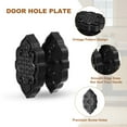 thumbnail image 3 of Uxcell Door Hole Cover Plate Zinc Alloy Vintage Deadbolt Knob Hole Repair for Hole Filling Decor Black, 3 of 7