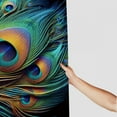 thumbnail image 3 of Awypu Overlapping Green Blue Peacock Feathers Animal Bird Chic Modern Bathroom Decor Waterproof Shower Curtain Multiple Sizes White, 3 of 7