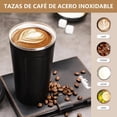 thumbnail image 2 of Termo Taza para Cafe de 510ml/18oz de Acero Inoxidable 304 con Tapa, Vaso Térmico de Café Frío y Caliente, Hermética Cero Derrames, Botella de Agua para Hogar, Oficina, Coche y Deportiva, 2 of 4