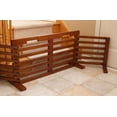 thumbnail image 6 of Contemporary Home Living 29.75" Mahogany Brown Unique High Gate-N-Crate Rectangular Folding Pet Gate, 6 of 6