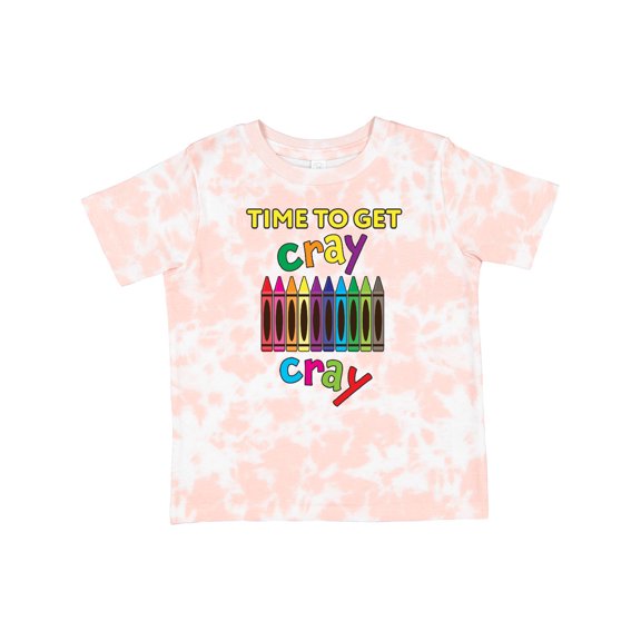 Inktastic Time to Get Cray Cray Crayons Humor Boys or Girls Toddler T-Shirt