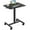 Black, variant on CONCETTA Small Mobile Standing Desk, Portable Rolling Laptop Cart with Adjustable Height and Wheels, Computer Table for Home Office, White